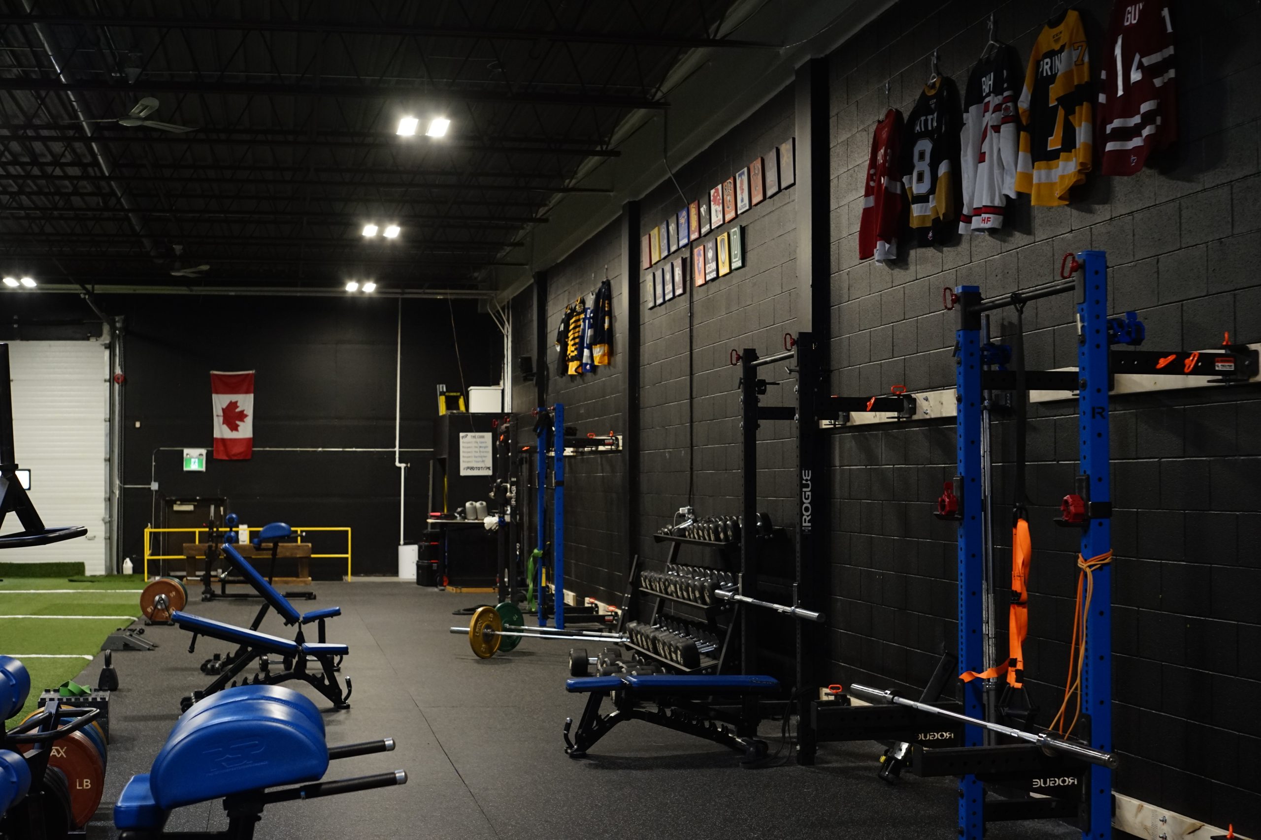 Athlete training facility